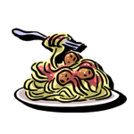 warm spaghetti