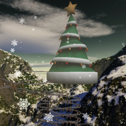 Cart ride into CHRISTMAS TREE🎄🌨️