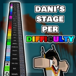 Dani's Stage Per Difficulty Chart Obby