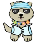 Tropical Doggo Roblox badge thumbnail