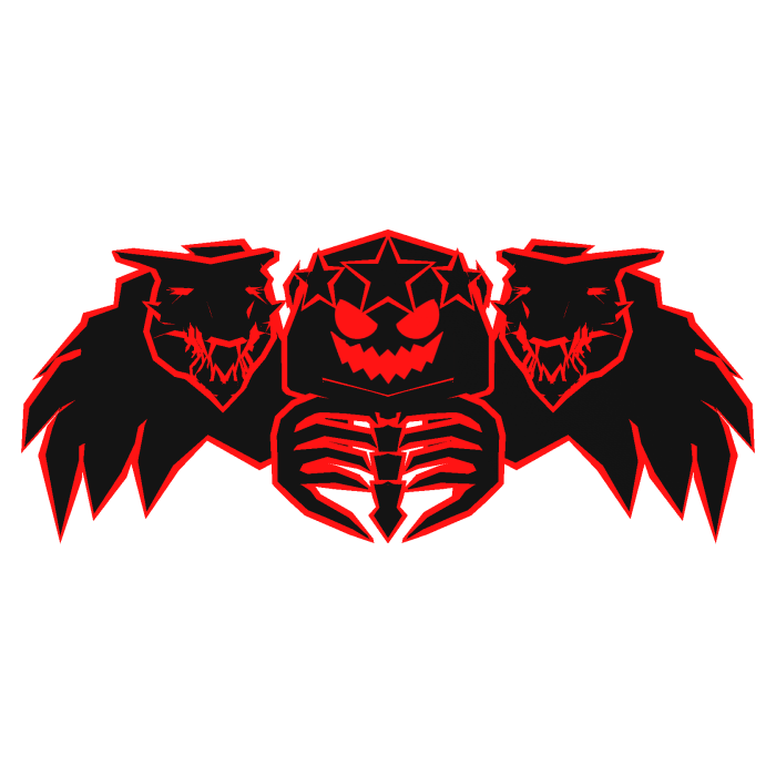 Cartoony Red Hood Star Dragon Wings Combo