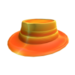2 Banded Shiny Gold Fedora