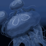 Deep ocean blue