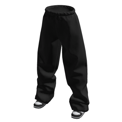 Black Sweatpants with Sneakers