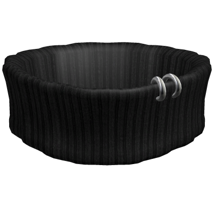 Simple Pierced Black Turtleneck thumbnail