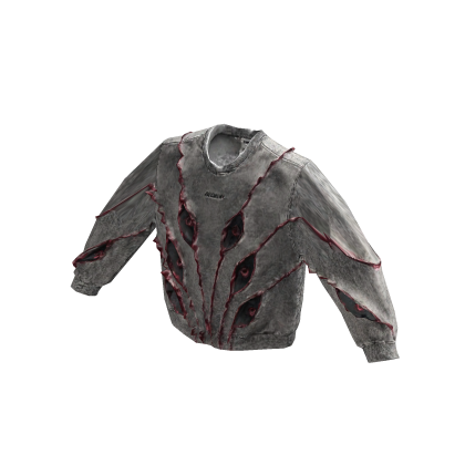 Y2K Sweater Oversized Starboy Six Eyes Kokushibo