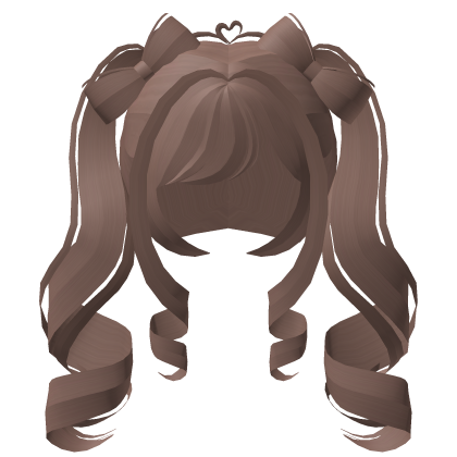 ♡ gyaru big curly tweencore bow pigtails hazel Roblox item