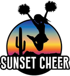 Sunset cheer group!
