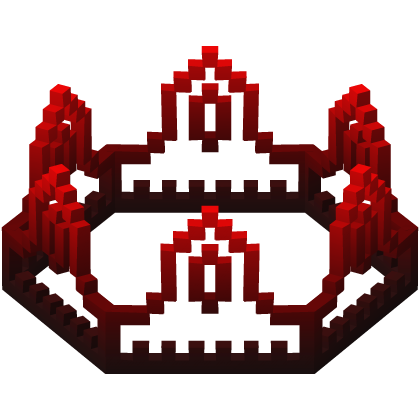 Red 8-Bit Royal Crown Outline Recolor (Addon)