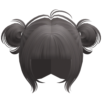 ♡ kawaii messy bun ash brown hair