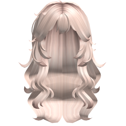 Wavy Grunge Messy Cute Hair Platinum Blonde Roblox item