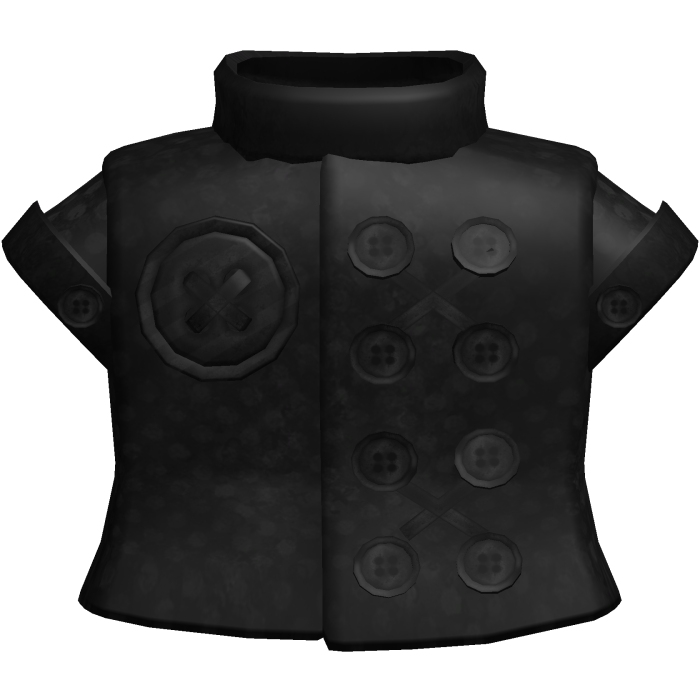 Cute Gothic Black Button Coat Shirt