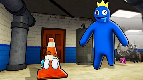 Rainbow Friends 100 Player Prop Hunt