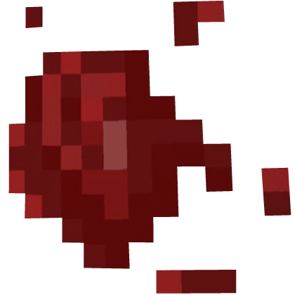 8-Bit Pixel Blood Face Splash - Right