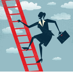 Wait for help and go up the ladder to have fun