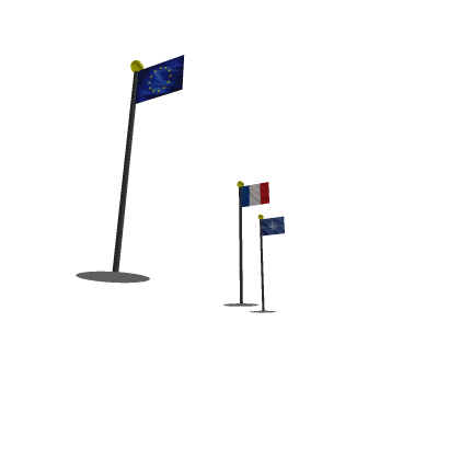 Drapeaux europe , francais , otan