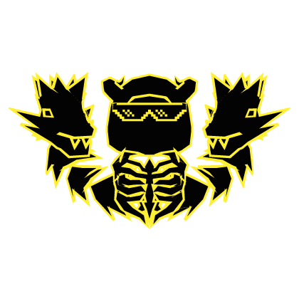 Cartoony Yellow Horn Hood Shades Ribs Dragon Combo Roblox item