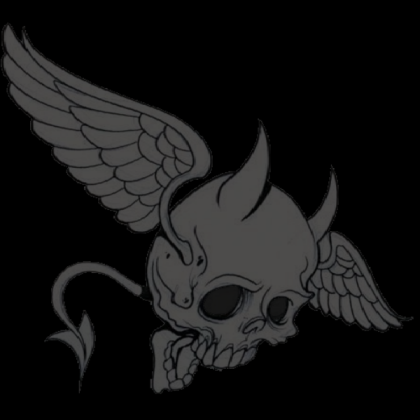 Pirate Skull flag black background Roblox decal