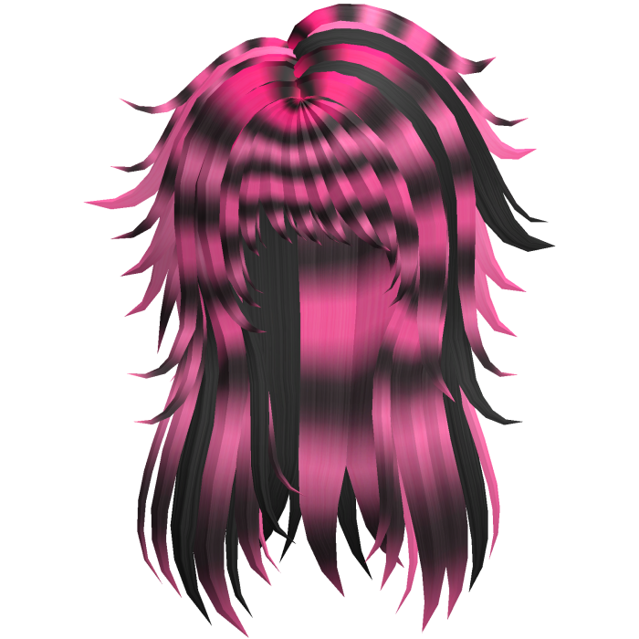 Scene Spiky Emo Hair - Black Pink