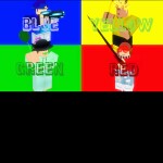 Red vs Blue vs Green vs Yellow 