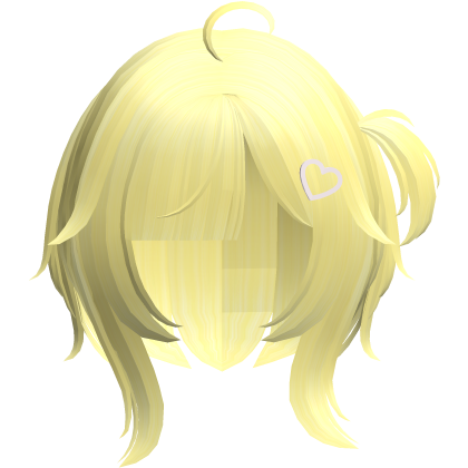 yellow cutecore tween doll uneven bob