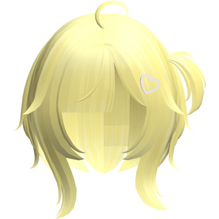 yellow cutecore tween doll uneven bob