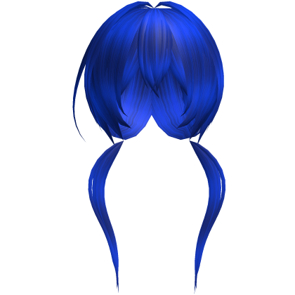 Blue Niche Horror Protagonist Vkei Pigtails 9.  