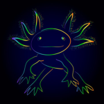 Rainbow Axolotl :D
