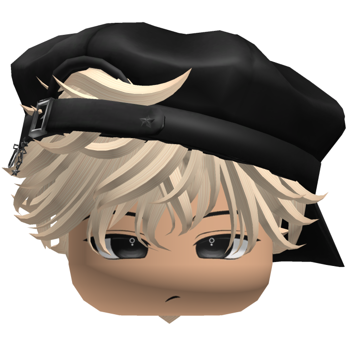 Cute Boy Blonde hair with a cap Y2K