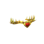 Golden Crown of Enchanted Hearts