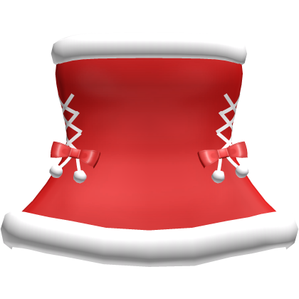 Cute Red Fuzzy Winter Dress Roblox item