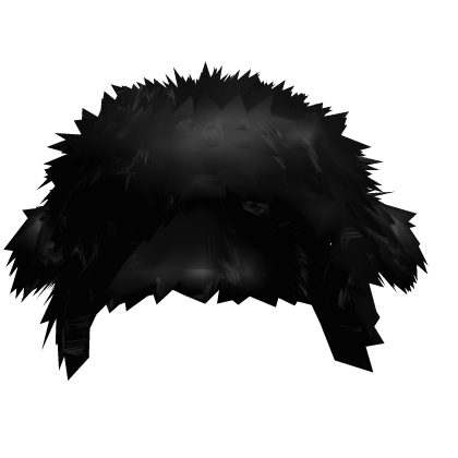 black fluffy fur hat Roblox item
