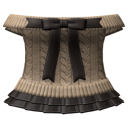 3.0 cute brown mori kei sweater & mini skirt