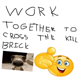 Work together to cross the kill brick!   [VC 🔊]