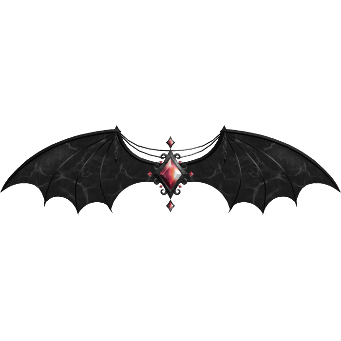 Halloween Gemstone Bat Wings (Red)