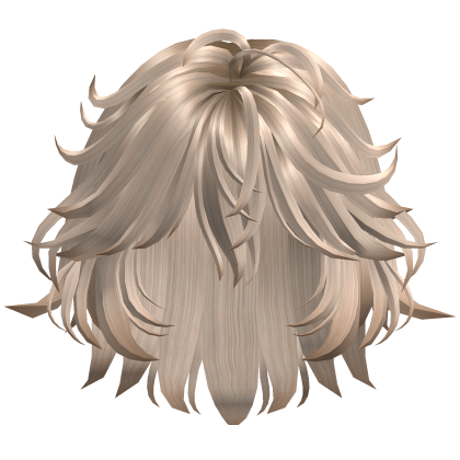 Fluffy Tousled Bob Hair - Blonde