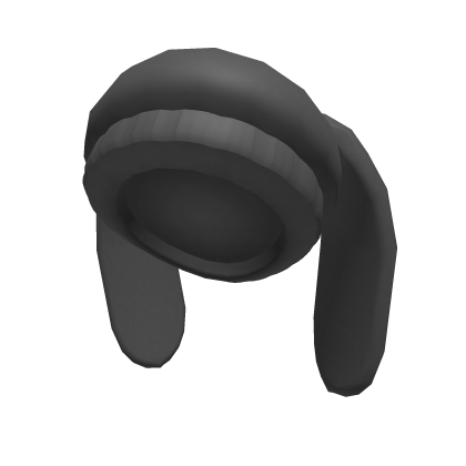 Dark Grey Bunny Beanie Roblox item