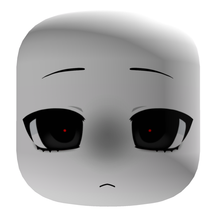 yandere cute emotionless chibi face