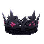 Blood Gem Jewelled Obsidian Crown of Queens