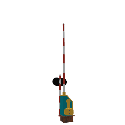 Polish railway crossing barrier