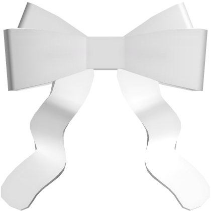 ♡ ꒰ Cute Bunny Bow in White Roblox item
