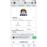 Friendly roblox character
