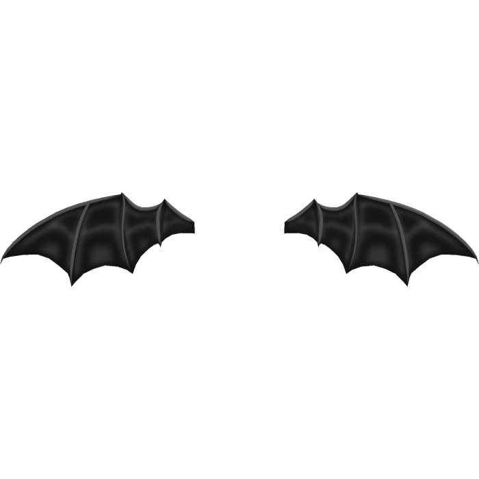 ♡ kawaii black emissive devil wings