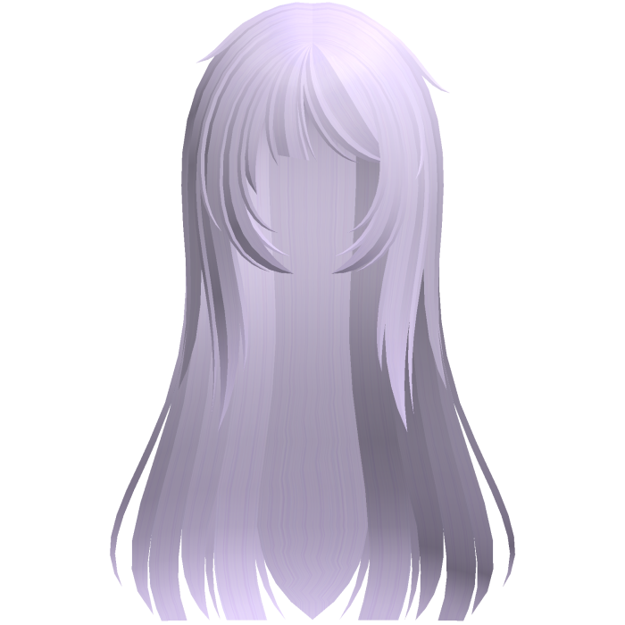 🤍 adorable tsundere long hair in light purple