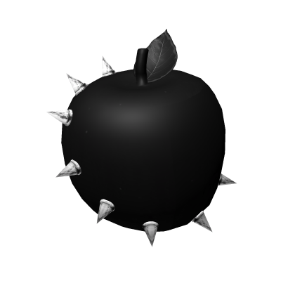 spiky rotten apple in mouth