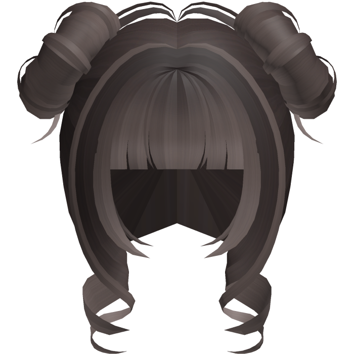 curly cutecore moe princess buns brown fade