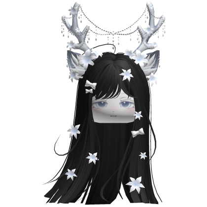 Ethereal Christmas Fairy Fawn Hair w/ Antlers