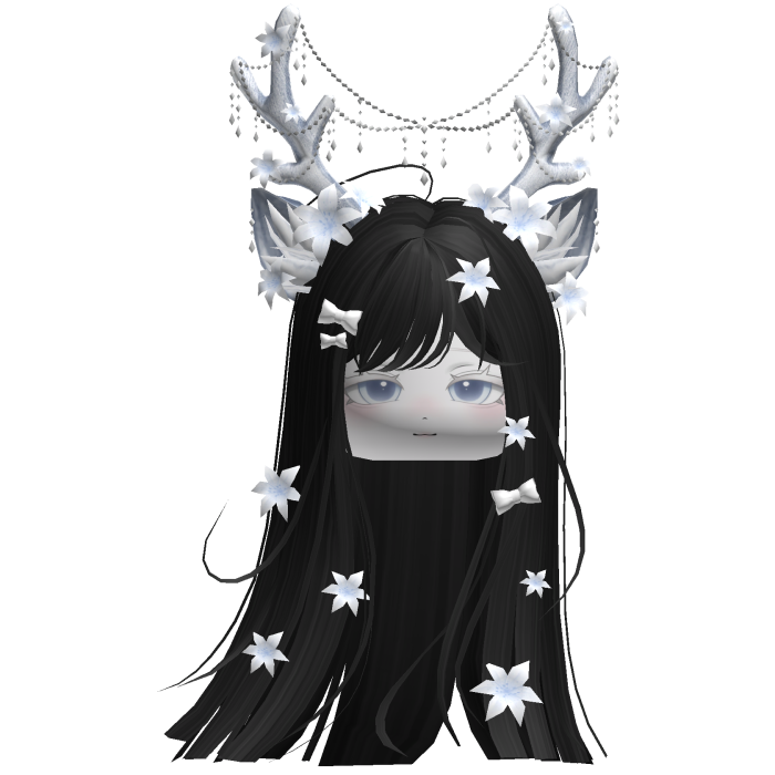 Ethereal Christmas Fairy Fawn Hair w/ Antlers
