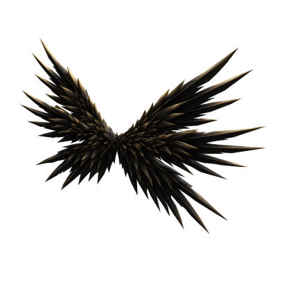 Black & Gold wings Feather Sharp 