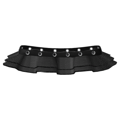 Y2K Black Leather Grommet Belt Skirt